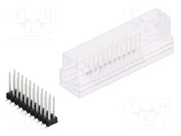 Connector: pin strips; pin header; male; PIN: 22; 2.54mm; SMT; 2x11