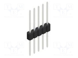 Connector: pin strips; pin header; male; PIN: 5; 1.27mm; THT; 1x5