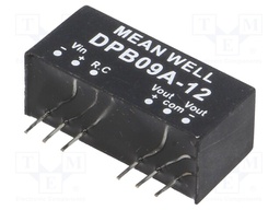 Converter: DC/DC; 9W; Uin: 9÷18V; Uout: 12VDC; Uout2: -12VDC; SIP8