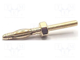 Connector: 2mm banana; plug; 15A; 23mm; M2