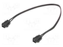 Cable; Micro-Fit 3.0; male-male; PIN: 2; 0.2m; 4A; Insulation: PVC