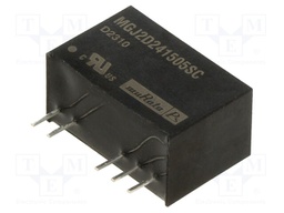 Converter: DC/DC; 2W; Uin: 21.6÷26.4V; Uout: 15VDC; Uout2: -5VDC
