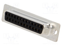 D-Sub; PIN: 25; socket; female; turned contacts; straight; THT