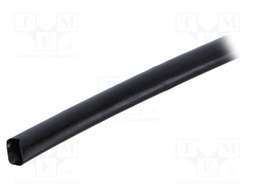 Heat shrink sleeve; glueless; 2: 1; 9.5mm; black; polyolefine; reel