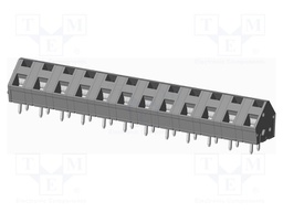 Connector: PCB terminal block; terminal; angled 45°; on PCBs