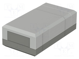 Enclosure: with panel; X: 67mm; Y: 125mm; Z: 40mm; ELEGANT; dark grey