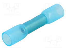 Tip: butt splice; insulated,in heat-shrinkable insulation; blue
