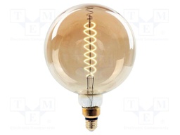 LED lamp; white warm; E27; 220÷240VAC; 500lm; P: 8W; 340°; 2000K