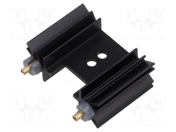 Heatsink: extruded; grilled; SOT32,TO220,TO3P; black; L: 25.4mm