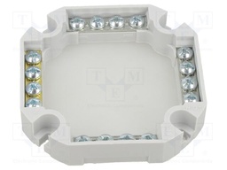 Screw terminals; X: 86mm; Z: 86mm; polypropylene PP; grey; -25÷60°C