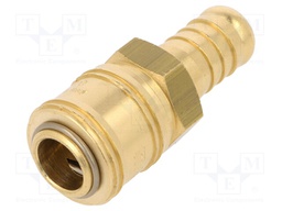 Quick connection coupling EURO; Mat: brass; V: with bushing