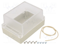 Enclosure: multipurpose; X: 85mm; Y: 125mm; Z: 70mm; Ritec; ABS; IP65
