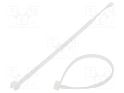 Cable tie; L: 105mm; W: 2.6mm; polyamide; 80N; natural; Ømax: 24mm