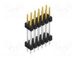 Connector: pin strips; pin header; male; PIN: 12; 2.54mm; THT; 2x6