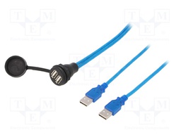 Adapter cable; USB A socket x2,USB A plug x2; 1310; USB 2.0