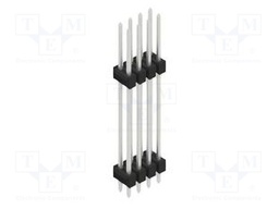 Connector: pin strips; pin header; male; PIN: 8; 2.54mm; THT; 2x4