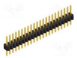 Connector: pin strips; pin header; male; PIN: 22; 1.27mm; THT; 1x22