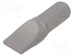 Screwdriver bit; slot; 8,0x1,6mm; Overall len: 25mm