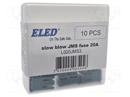 Fuse: fuse; 20A; automotive; 10.7mm; 10.7x7.7x17.5mm