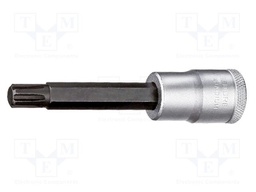 Socket; Bit: RIBE®; Size: RB6; 1/2"; 100mm; Plating: chromium