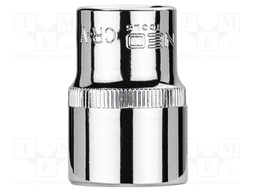 Socket; 6-angles,socket spanner; HEX 19mm; 1/2"