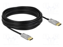 Cable; DisplayPort plug,both sides; LSZH; Len: 10m; black; silver