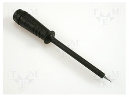 Test probe; black; Tip diameter: 2mm; Socket size: 4mm; 60VDC; 50mΩ