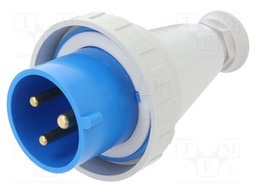 Connector: AC supply 3-phase; plug; male; 32A; 230VAC; IEC 60309