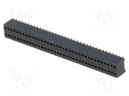 Socket; pin strips; female; PIN: 72; straight; 1.27mm; SMT; 2x36