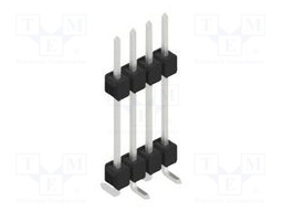 Connector: pin strips; pin header; male; PIN: 4; 2.54mm; SMT; 1x4