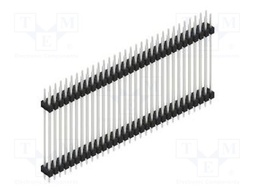 Connector: pin strips; pin header; male; PIN: 62; 2.54mm; THT; 2x31