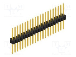 Connector: pin strips; pin header; male; PIN: 21; 1.27mm; THT; 1x21