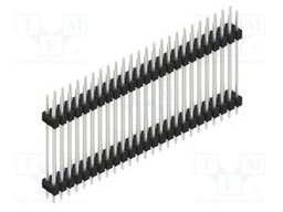 Connector: pin strips; pin header; male; PIN: 50; 2.54mm; THT; 2x25