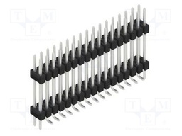 Connector: pin strips; pin header; male; PIN: 34; 2.54mm; SMT; 2x17
