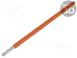 Wire; ThermoThin; stranded; Cu; 22AWG; orange; ECA fluoropolymer