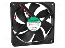 Fan: DC; axial; 12VDC; 120x120x25mm; 127.42m3/h; 34dBA; Len: 330mm