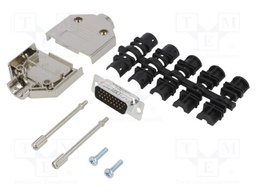 D-Sub HD; PIN: 26; male; shielded,metalized; straight; soldering