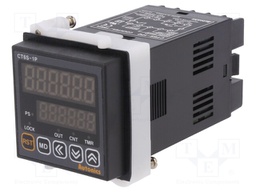 Counter: electronical; 2x LED; time/pulses; SPDT; IN 1: NPN,PNP