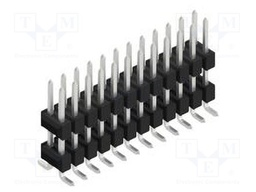 Connector: pin strips; pin header; male; PIN: 24; 2.54mm; SMT; 2x12
