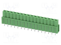 PCB headers, nominal cross section: 2.5 mm?, color: green, n