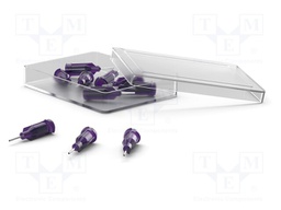 Needle: steel; 0.25"; Size: 21; straight; Mounting: Luer Lock