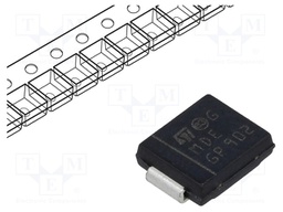 Diode: transil; 1.5kW; 6.8V; 143A; unidirectional; SMC