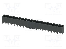 PCB headers, nominal cross section: 2.5 mm2, color: black, n