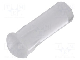 Fiber for LED; Ø3.2mm; L: 8.8mm; round; Front: convex; straight