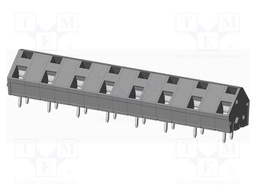 Connector: PCB terminal block; terminal; angled 45°; on PCBs