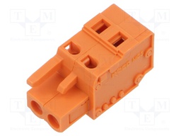 Pluggable Terminal Block, 5.08 mm, 2 Ways, 28AWG to 12AWG, 2.5 mm², Clamp, 16 A
