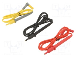 Test lead; Inom: 10A; Len: 1m; banana 4mm plug,test probe