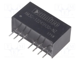 Converter: DC/DC; 3W; Uin: 9÷18V; 24VDC; Iout: 125mA; SIP8; 4.9g