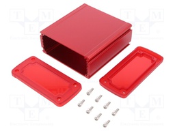 Enclosure: multipurpose; X: 115.1mm; Y: 19mm; Z: 51.6mm; red; UL94V-0