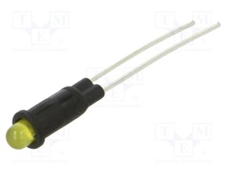 Indicator: LED; 2VDC; plastic; 3mm